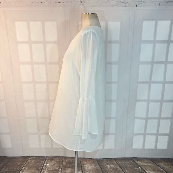 Lulu’s Far Wanderings Ivory Long Sleeve Shift Dress size small - Picture 10 of 14